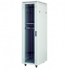 CABINET 36 U 19  600x1000 Free Standing cabinet Ral 9005 Black incl 4 Fan Tray and castor - CKR36U6100