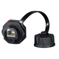 BNET CAT 6A IP67 FTP FEMALE-FEMALE INLINE COUPLER INDUSTRIAL/OUTDOOR TYPE BLACK Model: B-C6AFTPFC-IP67