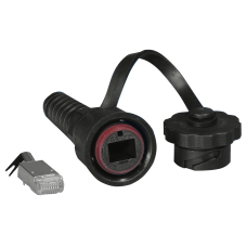 BNET CAT 6A IP67 FTP PLUG INDUSTRIAL/OUTDOOR TYPE BLACK